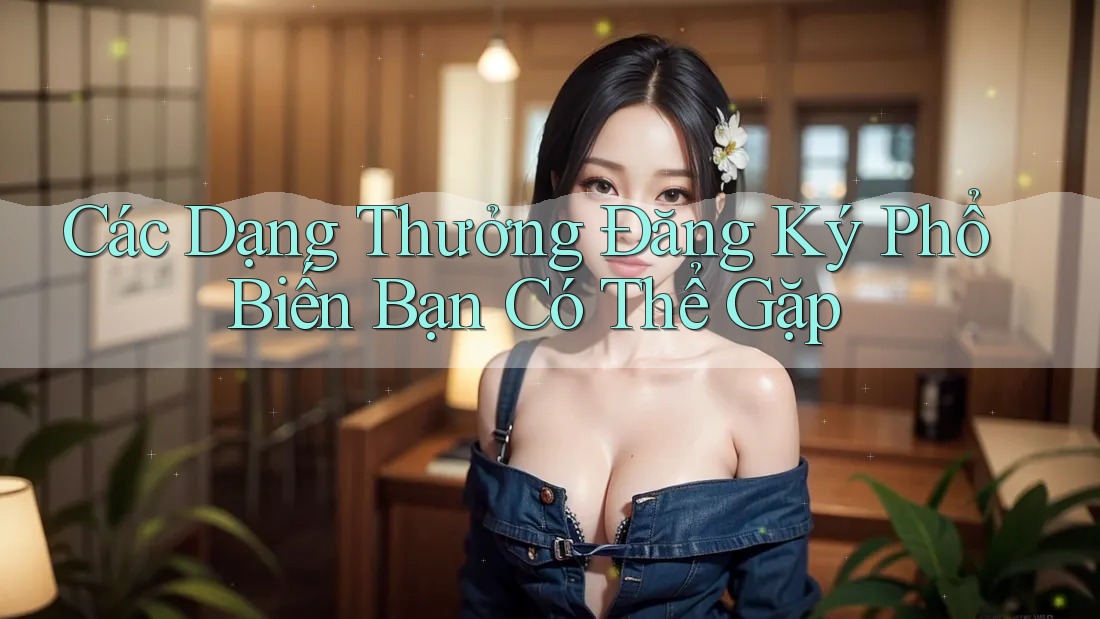 Các Dạng Thưởng Đăng Ký Phổ Biến Bạn Có Thể Gặp