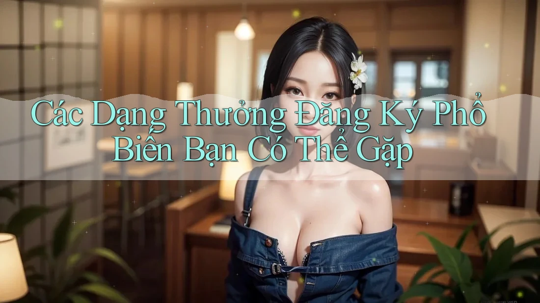 Các Dạng Thưởng Đăng Ký Phổ Biến Bạn Có Thể Gặp