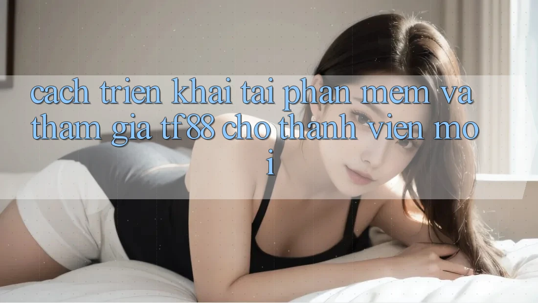 Cách triển khai Tải Phần mềm Và Tham Gia TF88 Cho Thành Viên Mới