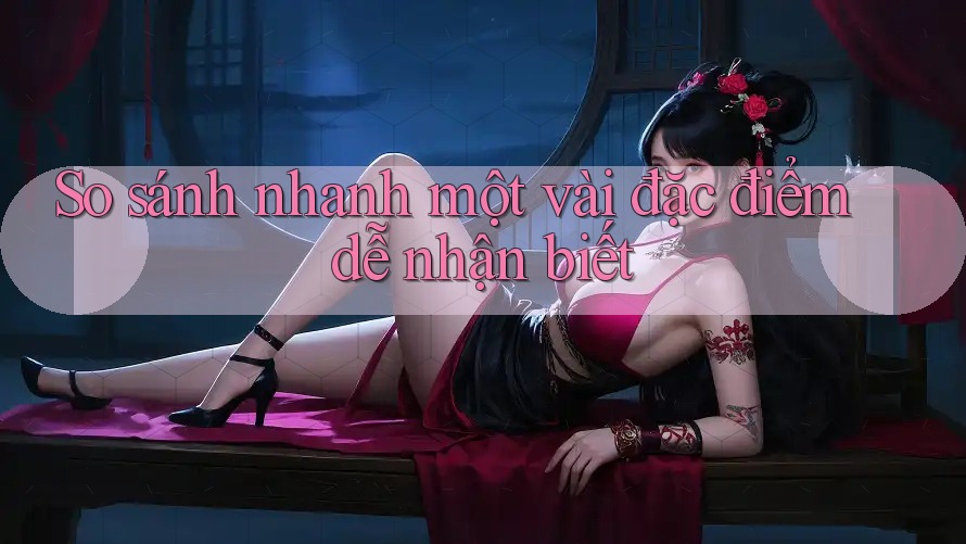 So sánh nhanh một vài đặc điểm dễ nhận biết