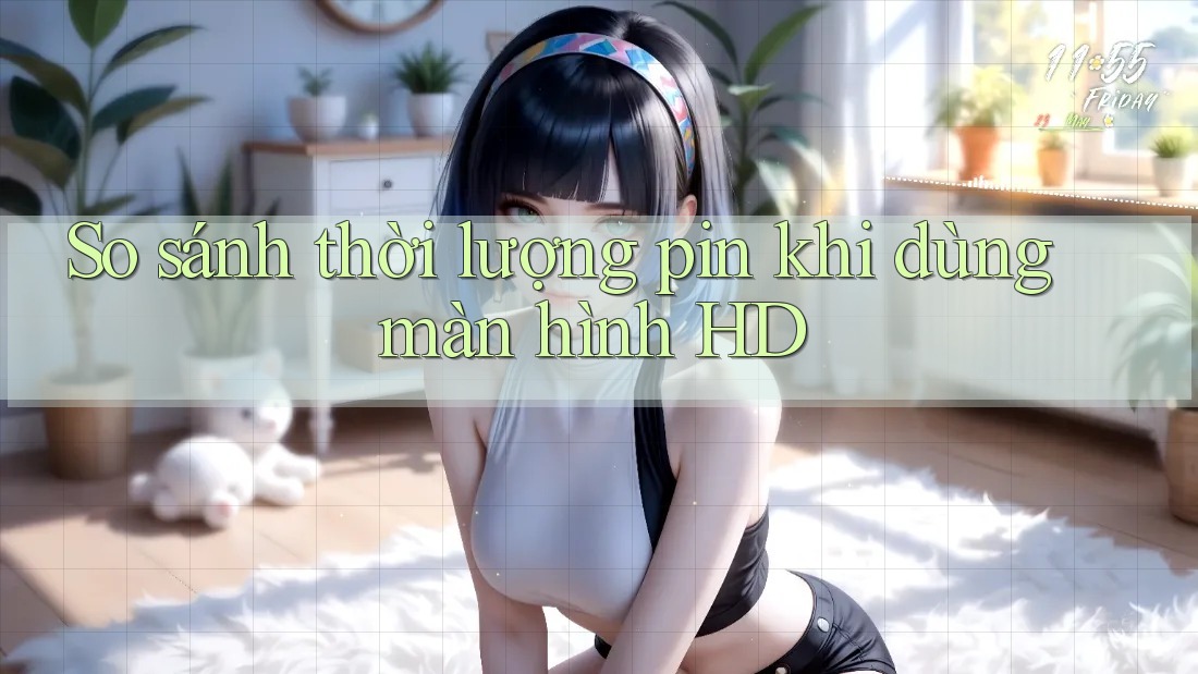 So sánh thời lượng pin khi dùng màn hình HD So sánh thời lượng pin khi dùng màn hình HD